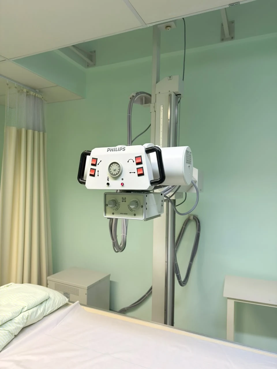 Aparelho de Raio-X do setor de diagnóstico por imagem do Hospital Unimed Itapeva